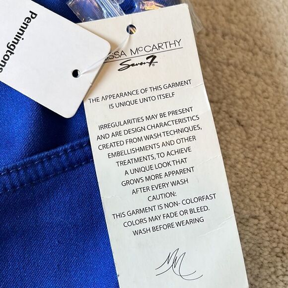 Melissa McCarthy Blue Pencil Dress Pants Size 22W - Picture 9 of 17